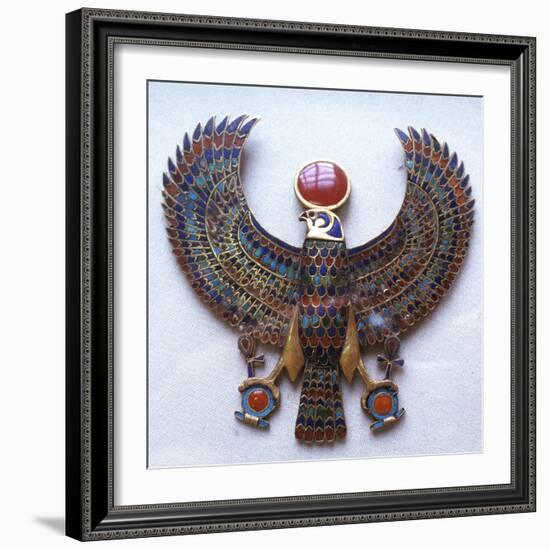 Pectoral Jewel from the Treasure of Tutankhamun, Ancient Egyptian, C1325 Bc-null-Framed Photographic Print