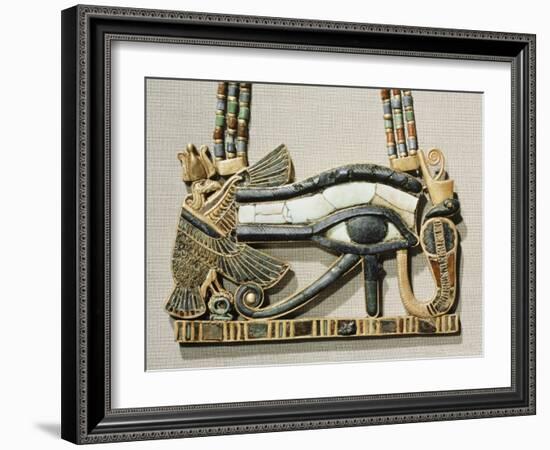 Pectoral of the Sacred Eye Flanked by Serpent Goddess and Vulture Goddess, Egypt, North Africa-Robert Harding-Framed Photographic Print