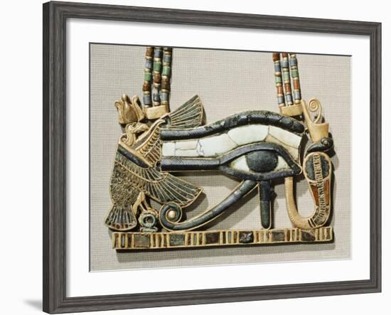 Pectoral of the Sacred Eye Flanked by Serpent Goddess and Vulture Goddess, Egypt, North Africa-Robert Harding-Framed Photographic Print