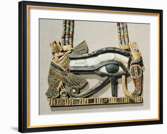 Pectoral of the Sacred Eye Flanked by Serpent Goddess and Vulture Goddess, Egypt, North Africa-Robert Harding-Framed Photographic Print