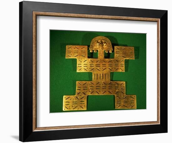 Pectoral Ornament of the Tolima Region, Colombia, circa 500-1500 AD-null-Framed Giclee Print