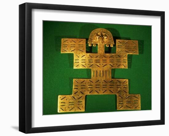 Pectoral Ornament of the Tolima Region, Colombia, circa 500-1500 AD-null-Framed Giclee Print
