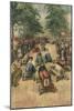 Pedal Car Race, Bologna-Achille Beltrame-Mounted Art Print