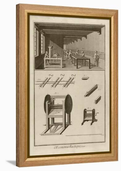 Pedal-Mill (Plate I), 1762-Denis Diderot-Framed Premier Image Canvas