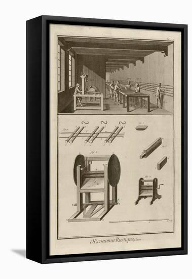 Pedal-Mill (Plate I), 1762-Denis Diderot-Framed Premier Image Canvas