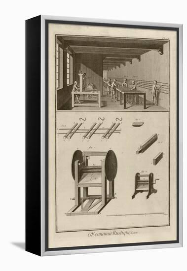 Pedal-Mill (Plate I), 1762-Denis Diderot-Framed Premier Image Canvas