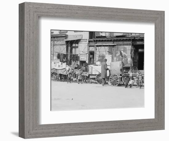 Peddlers on Hester Street-null-Framed Photographic Print
