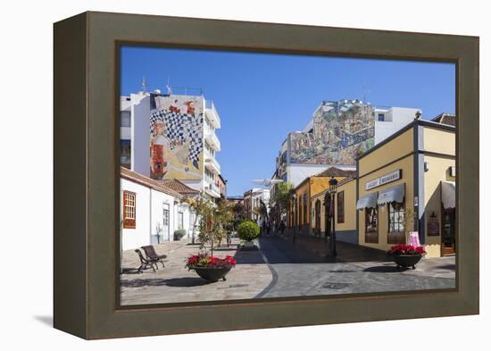 Pedestrian Area in the Old Town of Los Llanos, La Palma, Canary Islands, Spain, Europe-Gerhard Wild-Framed Premier Image Canvas