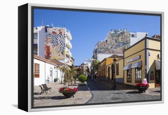 Pedestrian Area in the Old Town of Los Llanos, La Palma, Canary Islands, Spain, Europe-Gerhard Wild-Framed Premier Image Canvas