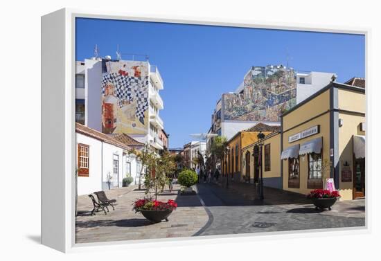 Pedestrian Area in the Old Town of Los Llanos, La Palma, Canary Islands, Spain, Europe-Gerhard Wild-Framed Premier Image Canvas