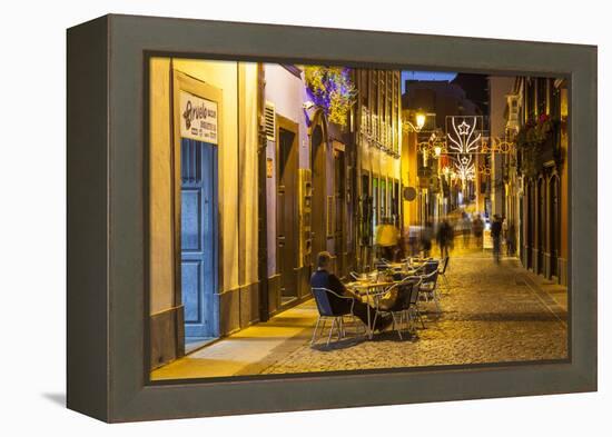 Pedestrian Area, Santa Cruz De La Palma, La Palma, Canary Islands, Spain, Europe-Gerhard Wild-Framed Premier Image Canvas