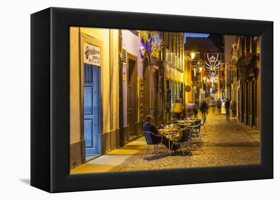 Pedestrian Area, Santa Cruz De La Palma, La Palma, Canary Islands, Spain, Europe-Gerhard Wild-Framed Premier Image Canvas