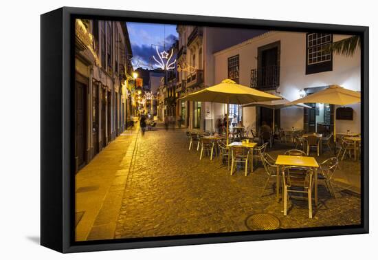 Pedestrian Area, Santa Cruz De La Palma, La Palma, Canary Islands, Spain, Europe-Gerhard Wild-Framed Premier Image Canvas