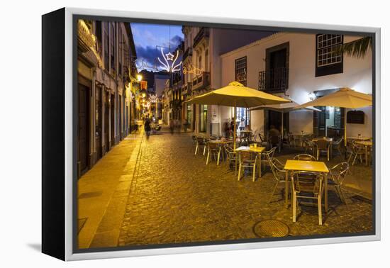 Pedestrian Area, Santa Cruz De La Palma, La Palma, Canary Islands, Spain, Europe-Gerhard Wild-Framed Premier Image Canvas