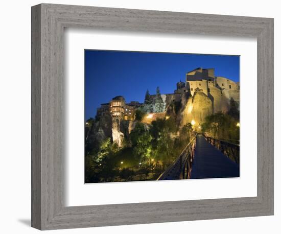 Pedestrian Bridge, Cuenca, Castilla-La Mancha, Spain, Europe-Marco Cristofori-Framed Photographic Print