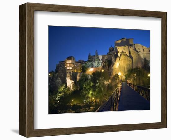 Pedestrian Bridge, Cuenca, Castilla-La Mancha, Spain, Europe-Marco Cristofori-Framed Photographic Print