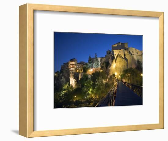 Pedestrian Bridge, Cuenca, Castilla-La Mancha, Spain, Europe-Marco Cristofori-Framed Photographic Print