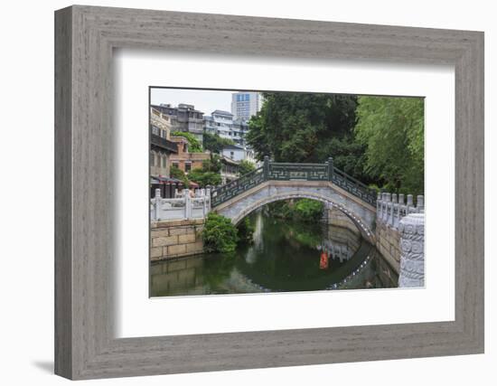 Pedestrian Bridge, Litchi Bay Area, Guangzhou, China-Stuart Westmorland-Framed Photographic Print