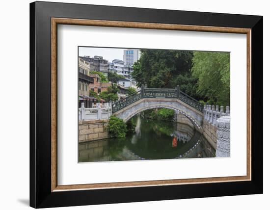 Pedestrian Bridge, Litchi Bay Area, Guangzhou, China-Stuart Westmorland-Framed Photographic Print