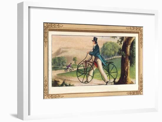 'Pedestrian Hobby-Horse', 1819, (1939)-Unknown-Framed Giclee Print