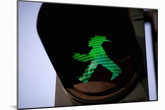 Pedestrian Road Crossing Berlin, Germany-Felipe Rodriguez-Mounted Photographic Print