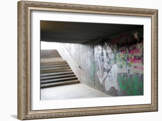 Pedestrian Road Underpass Berlin-Felipe Rodriguez-Framed Photographic Print