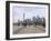 Pedestrians and Tourists on the Bund, the Futuristic Skyline of Pudong across the Huangpu River Bey-Amanda Hall-Framed Photographic Print