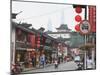 Pedestrians and Traffic on Shanghai Old Street, Remnant of a Bygone Age, Fuxing, Shanghai, China, A-Amanda Hall-Mounted Photographic Print