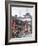 Pedestrians and Traffic on Shanghai Old Street, Remnant of a Bygone Age, Fuxing, Shanghai, China, A-Amanda Hall-Framed Photographic Print