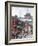 Pedestrians and Traffic on Shanghai Old Street, Remnant of a Bygone Age, Fuxing, Shanghai, China, A-Amanda Hall-Framed Photographic Print