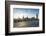 Pedestrians on Westminster Bridge with Houses of Parliament and Big Ben at sunset, London, England,-Fraser Hall-Framed Photographic Print