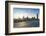 Pedestrians on Westminster Bridge with Houses of Parliament and Big Ben at sunset, London, England,-Fraser Hall-Framed Photographic Print