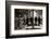 Pedestrians Reflected in Glass on 7th Ave in the Garment District, New York, New York, 1960-Walter Sanders-Framed Photographic Print