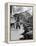 Pedestrians Walking Along Main Street in Resort Town with Cascade Mountain in the Background-Andreas Feininger-Framed Premier Image Canvas