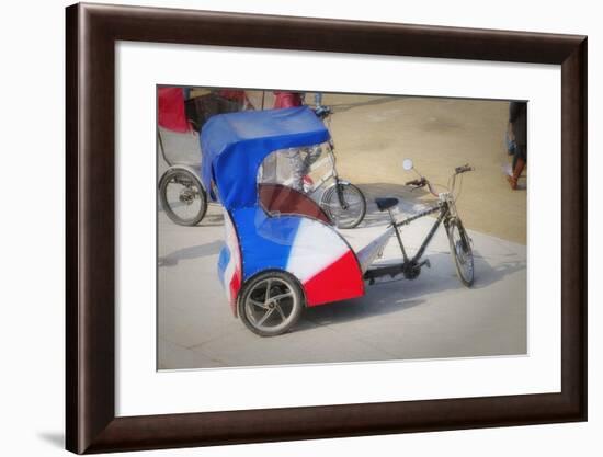 Pedicab In Paris-Cora Niele-Framed Giclee Print