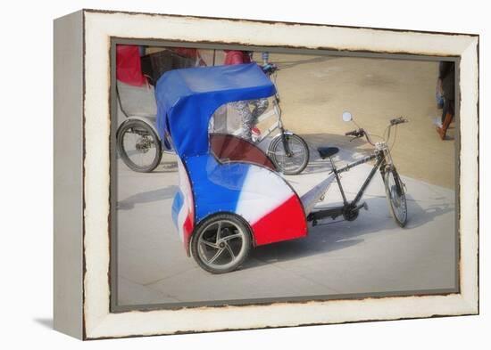 Pedicab In Paris-Cora Niele-Framed Premier Image Canvas