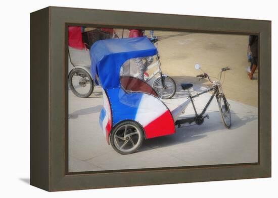 Pedicab In Paris-Cora Niele-Framed Premier Image Canvas