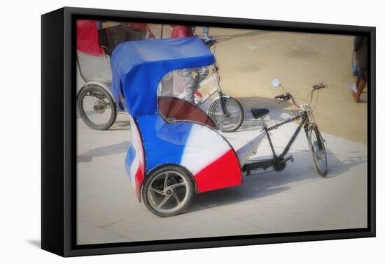 Pedicab In Paris-Cora Niele-Framed Premier Image Canvas