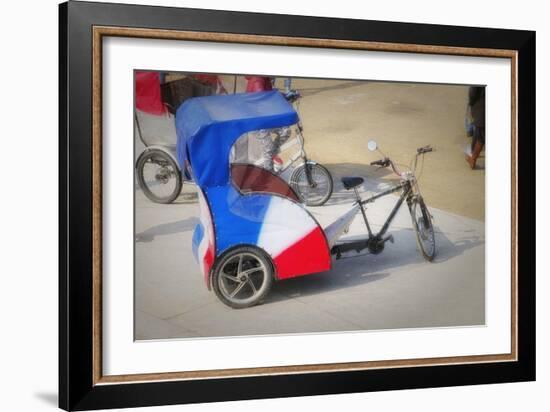 Pedicab In Paris-Cora Niele-Framed Giclee Print