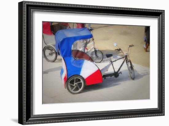 Pedicab In Paris-Cora Niele-Framed Giclee Print