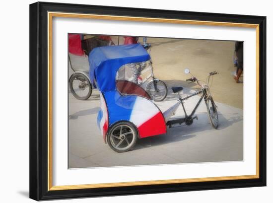 Pedicab In Paris-Cora Niele-Framed Giclee Print