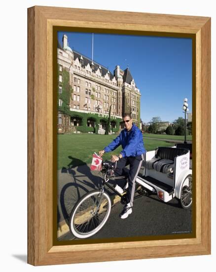 Pedicab, Victoria, British Columbia, Canada-Alison Wright-Framed Premier Image Canvas