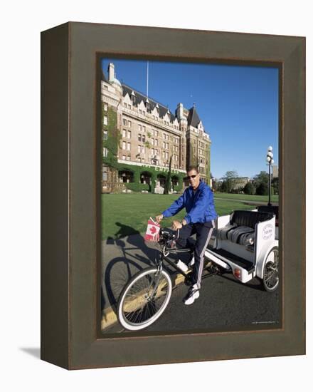 Pedicab, Victoria, British Columbia, Canada-Alison Wright-Framed Premier Image Canvas