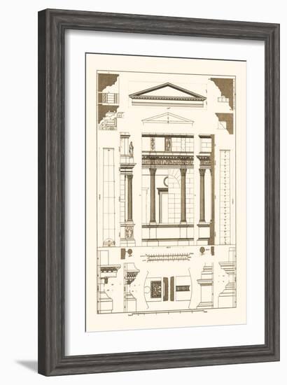 Pediment of Temple at Assisi-J. Buhlmann-Framed Art Print