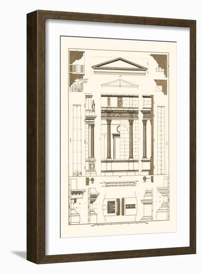 Pediment of Temple at Assisi-J. Buhlmann-Framed Art Print