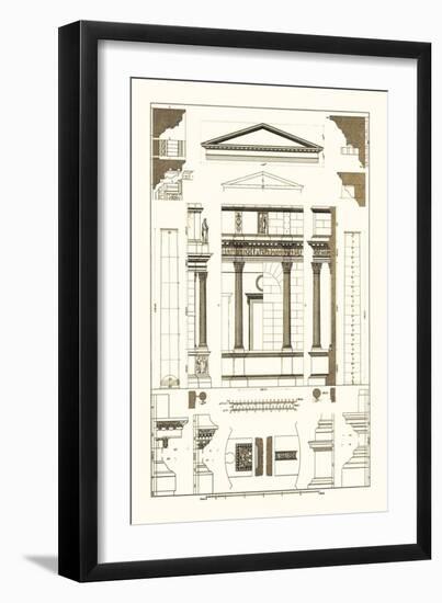 Pediment of Temple at Assisi-J. Buhlmann-Framed Art Print