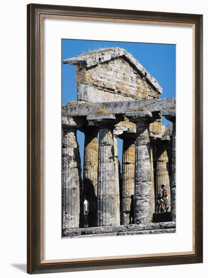 Pediment of Temple of Athena or Ceres-null-Framed Photographic Print