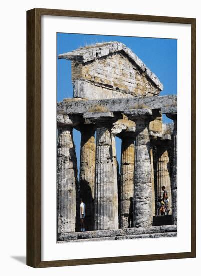 Pediment of Temple of Athena or Ceres-null-Framed Photographic Print