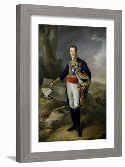 Pedro Alcantara Álvarez de Toledo y Salm Salm, 13th Duke of the Infantado , 1827.-Vicente López Portaña-Framed Giclee Print