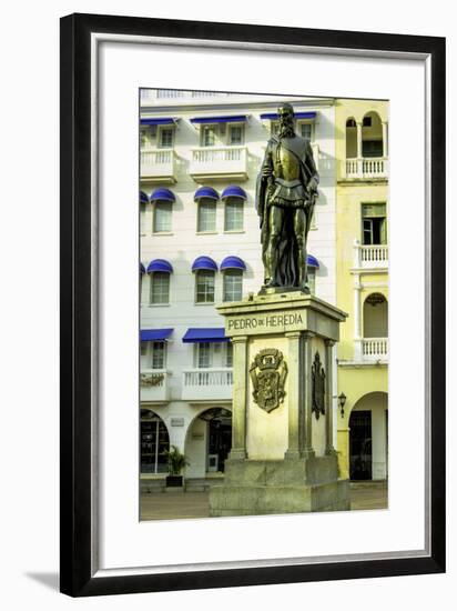 Pedro de Heredia, Plaza de Los Coches, Cartagena, Colombia-Jerry Ginsberg-Framed Photographic Print